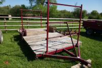 12' X 7'5" SINGLE AXLE BALE TRAILER - 3