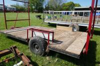 12' X 7'5" SINGLE AXLE BALE TRAILER - 9