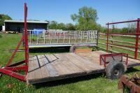 12' X 7'5" SINGLE AXLE BALE TRAILER - 10