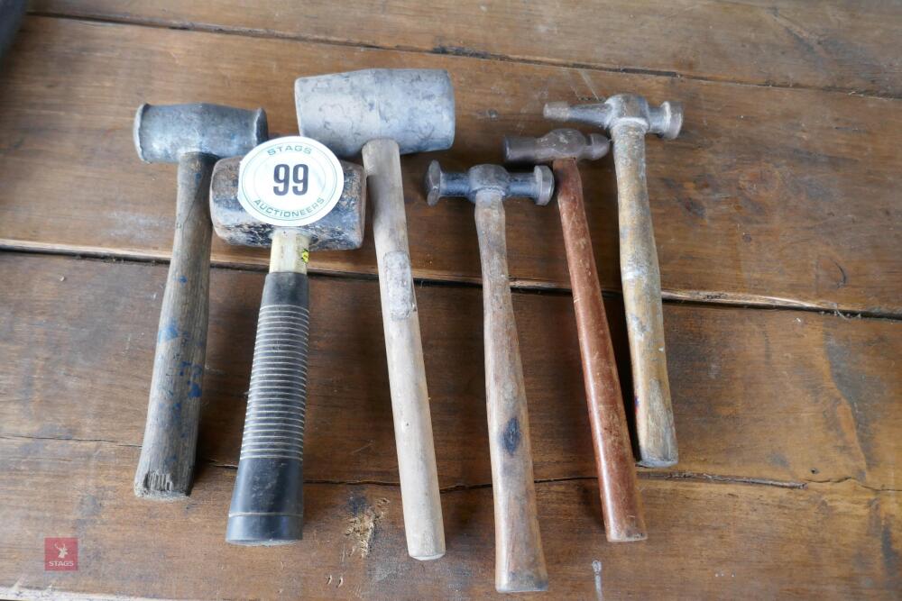 6 MIXED HAMMERS