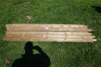 8 7' WOODEN FENCE POSTS - 4