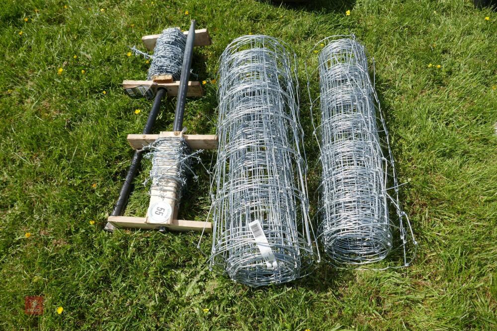 2 PART ROLLS OF STOCK FENCING & 2 PART