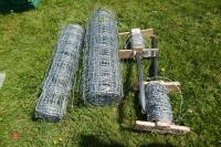 2 PART ROLLS OF STOCK FENCING & 2 PART - 4