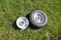 2 WHEEL RIMS & 1 TYRE - 2