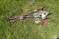 16 METAL ELECTRIC FENCE POSTS