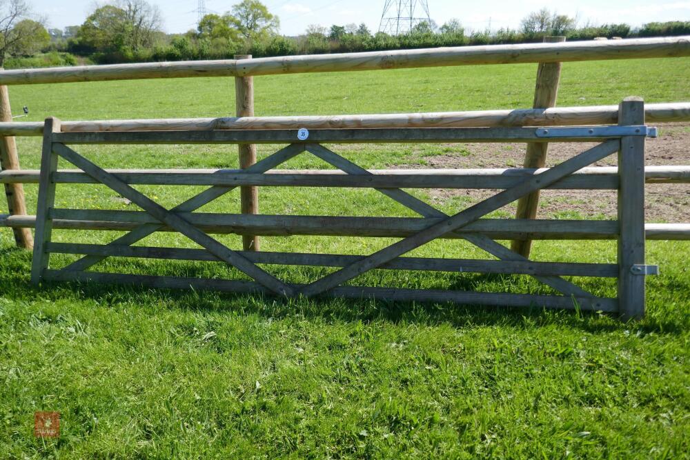 WOODEN 12' FIELD GATE