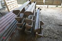 10 8FT WOODEN FEED TROUGHS - 6