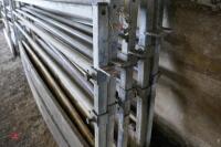 5 8FT METAL FRAMED FEED BARRIERS - 6