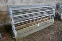 6 6FT 6" METAL FRAMED FEED BARRIERS - 2