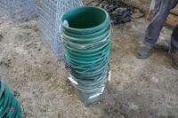 15 GREEN PLASTIC BUCKETS - 4