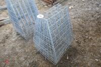 5 GALVANISED HAY RACKS - 4