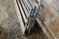 4 8FT 2" METAL FRAMED FEED BARRIERS - 2