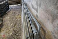 4 8FT 2" METAL FRAMED FEED BARRIERS - 6