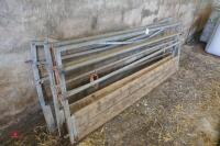 4 8FT 2" METAL FRAMED FEED BARRIERS - 8