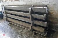 10 8FT WOODEN TROUGHS - 5