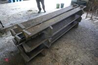 8 8FT WOODEN FEED TROUGHS - 2