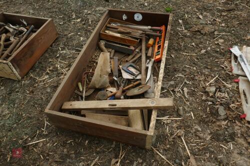 BOX OF WOODWORKING TOOLS