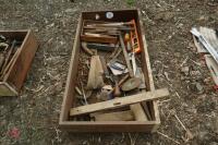 BOX OF WOODWORKING TOOLS - 2