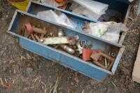 BUCKET OF NAILS & TOOLBOX - 2