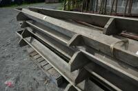9 8FT WOODEN FEED TROUGHS - 5