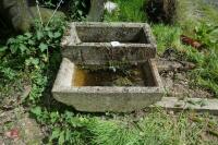 2 STEP CONCRETE WATER TROUGH/PLANTER - 3