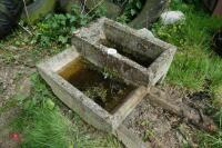 2 STEP CONCRETE WATER TROUGH/PLANTER - 5