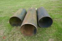 3 LENGTHS OF STEEL PIPE