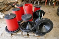 10 PLASTIC POULTRY TUBE FEEDERS - 5