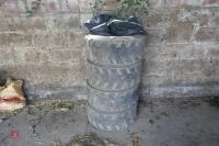 4 SKID STEER TYRES - 6