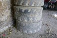 4 SKID STEER TYRES - 8