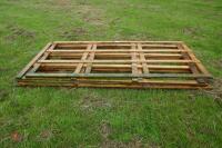 6 8FT X 4FT TIMBER FRAMES - 6