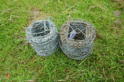 2 PART ROLLS OF BARBED WIRE