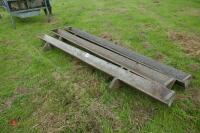 3 8FT WOODEN TROUGHS - 5