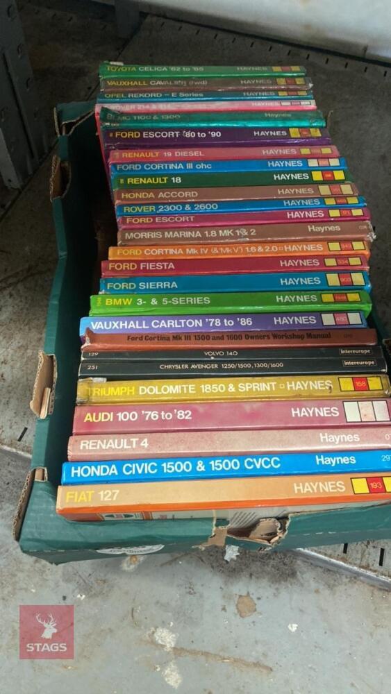 HAYNES CAR WORKSHOP MANUALS (26)