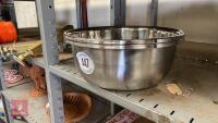 2 X 16" STAINLESS STEEL BOWLS