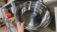 2 X 16" STAINLESS STEEL BOWLS - 2