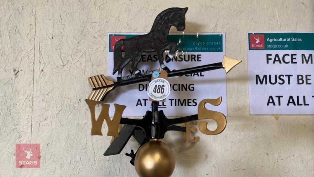 CAST IRON HORSE WEATHERVANE