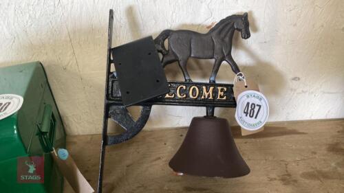 CAST IRON HORSE DOORBELL