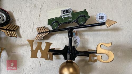 LANDROVER CAST IRON WEATHERVANE