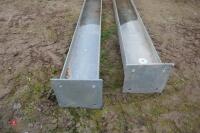 2 LENGTHS OF 10" X 6" STEEL RSJ'S - 4