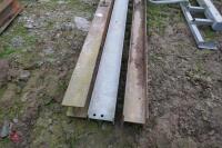 3 LENGTHS OF STEEL RSJ'S - 9