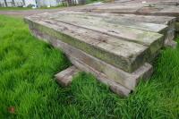 12 USED WOODEN RAILWAY SLEEPERS - 3