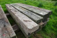 12 USED WOODEN RAILWAY SLEEPERS - 5