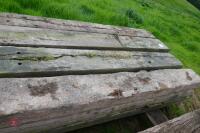 12 USED WOODEN RAILWAY SLEEPERS - 8