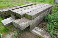 13 USED WOODEN RAILWAY SLEEPERS - 2