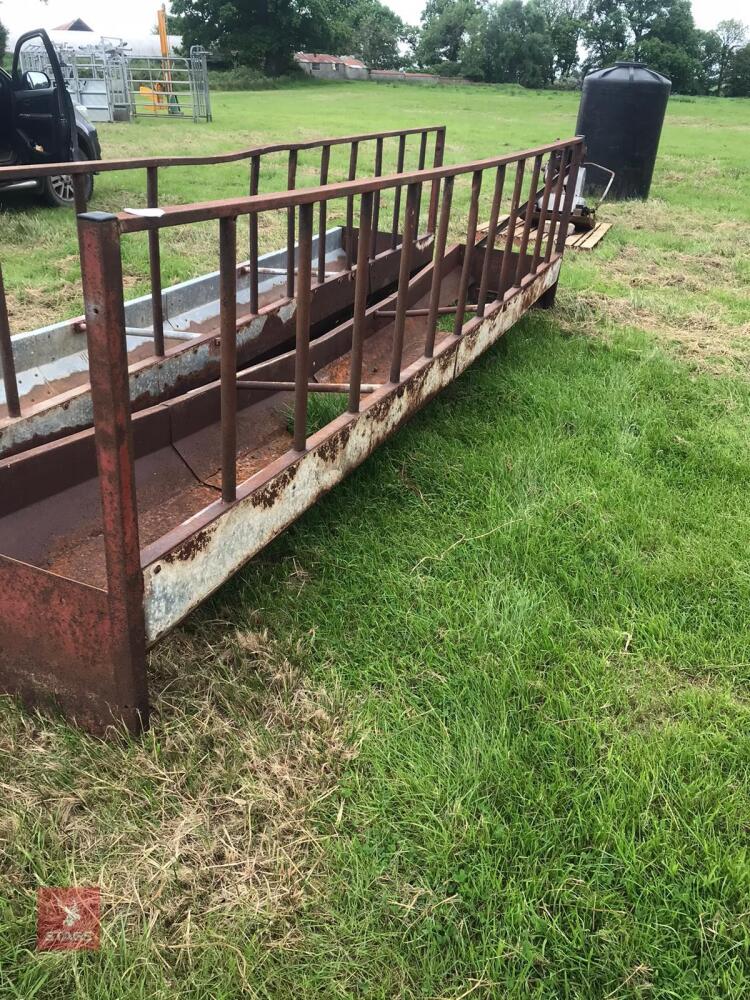 15' CATTLE FEED BARRIER AND TROUGH