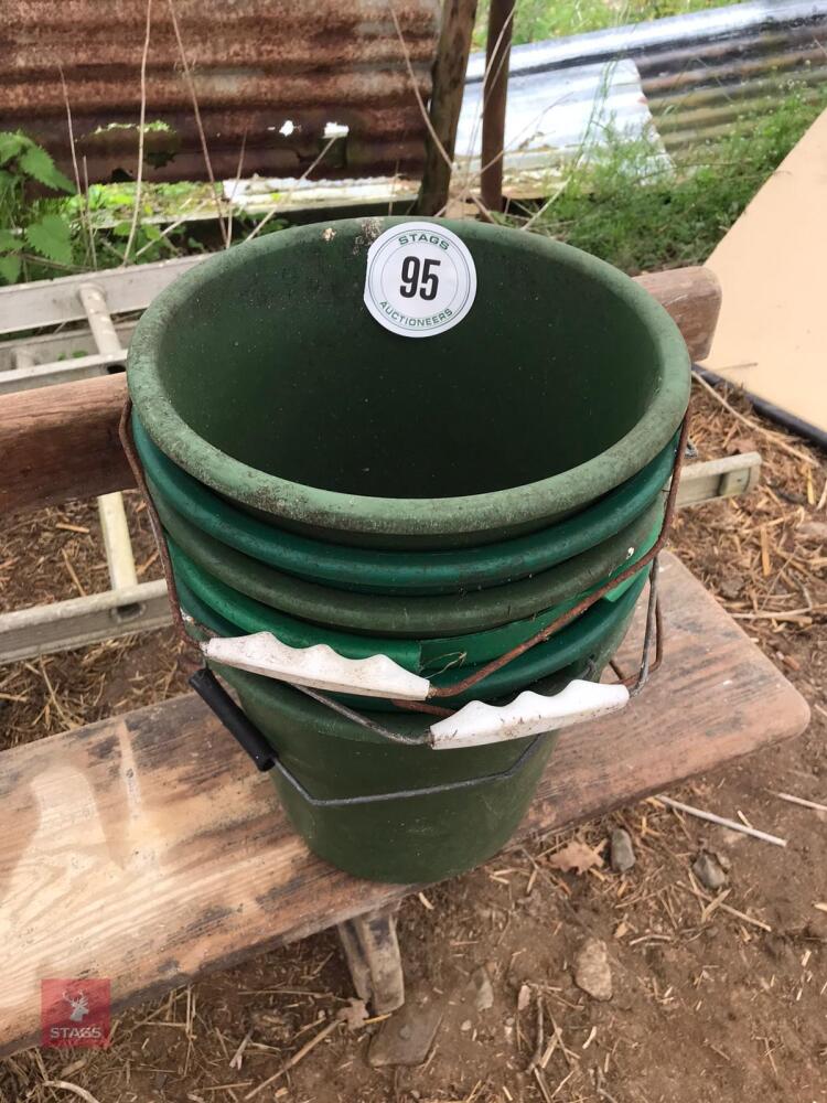 6 CALF BUCKETS