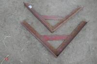 2 3" X 3" ANGLE IRON CORNERS