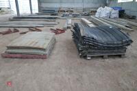 12 USED CUBICLE MATS & 12 FOAM BEDS - 10