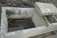 6' LONG CONCRETE DOUBLE WATER TROUGH - 6